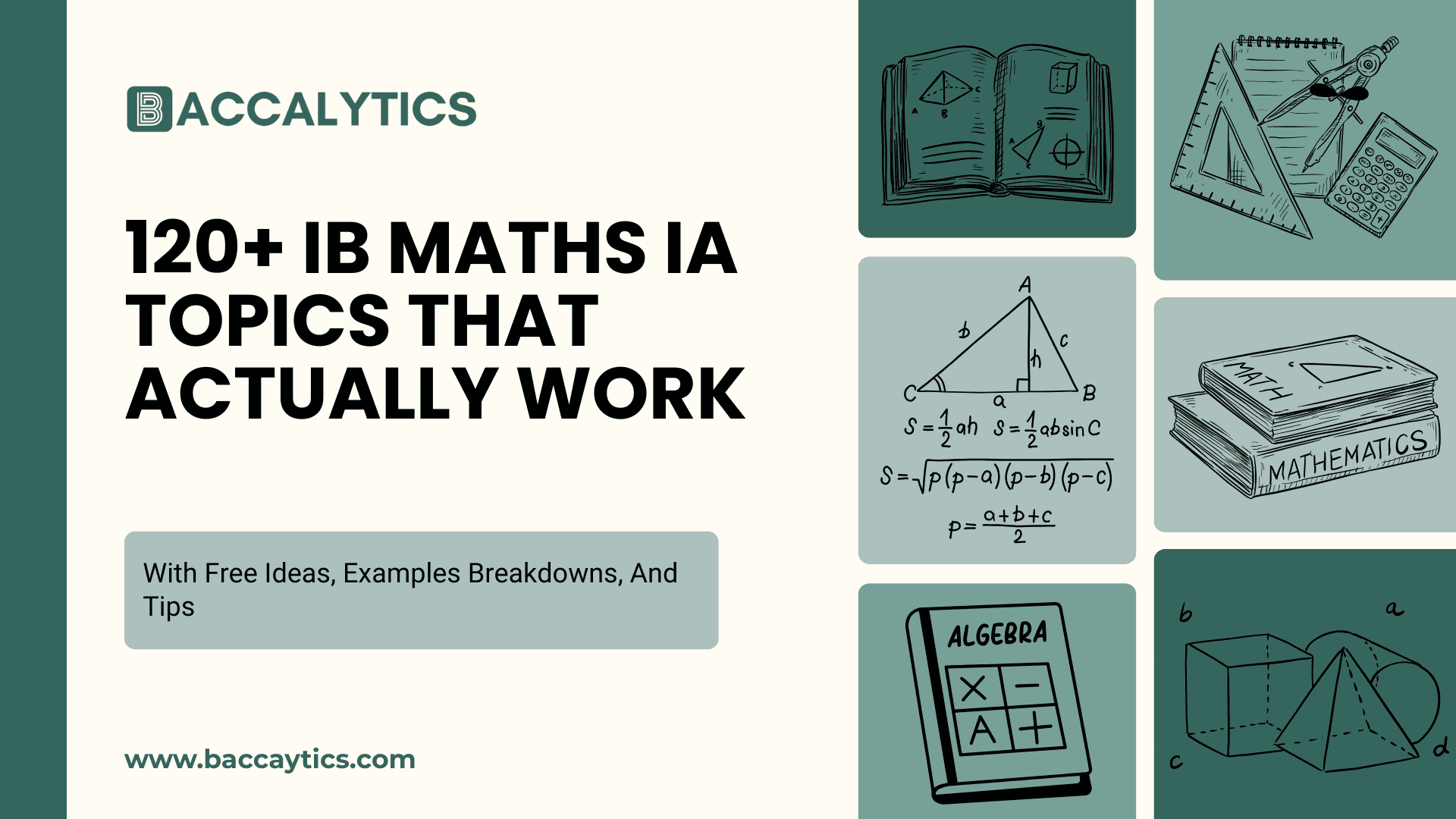 120+ IB Maths IA Topics That Actually Work