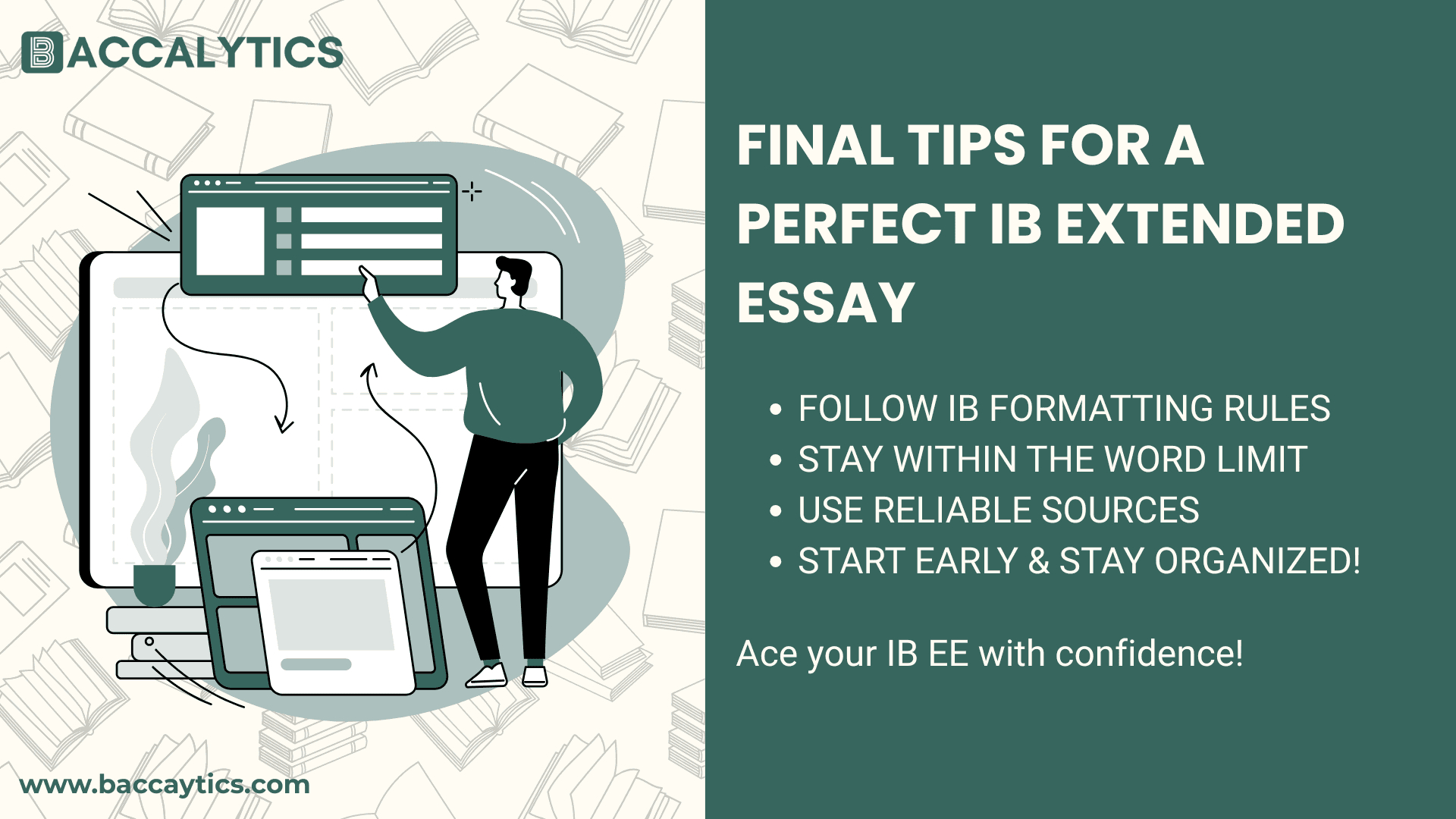 Revise your essay for clarity, coherence, and proper formatting. Check: Grammar and spelling errors Citation accuracy (Use MLA, APA, or Chicago as per IB guidelines) Adherence to the word limit (4,000 words max) Step 8: Format Your Essay Correctly The IB has strict formatting guidelines. Ensure: Times New Roman or Arial (12pt font) Double spacing 1-inch margins